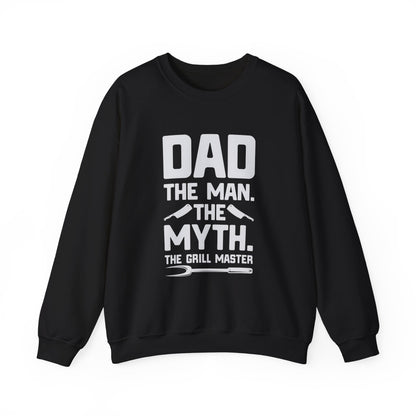 Dad The Man Myth Grill Master Crewneck Sweatshirt
