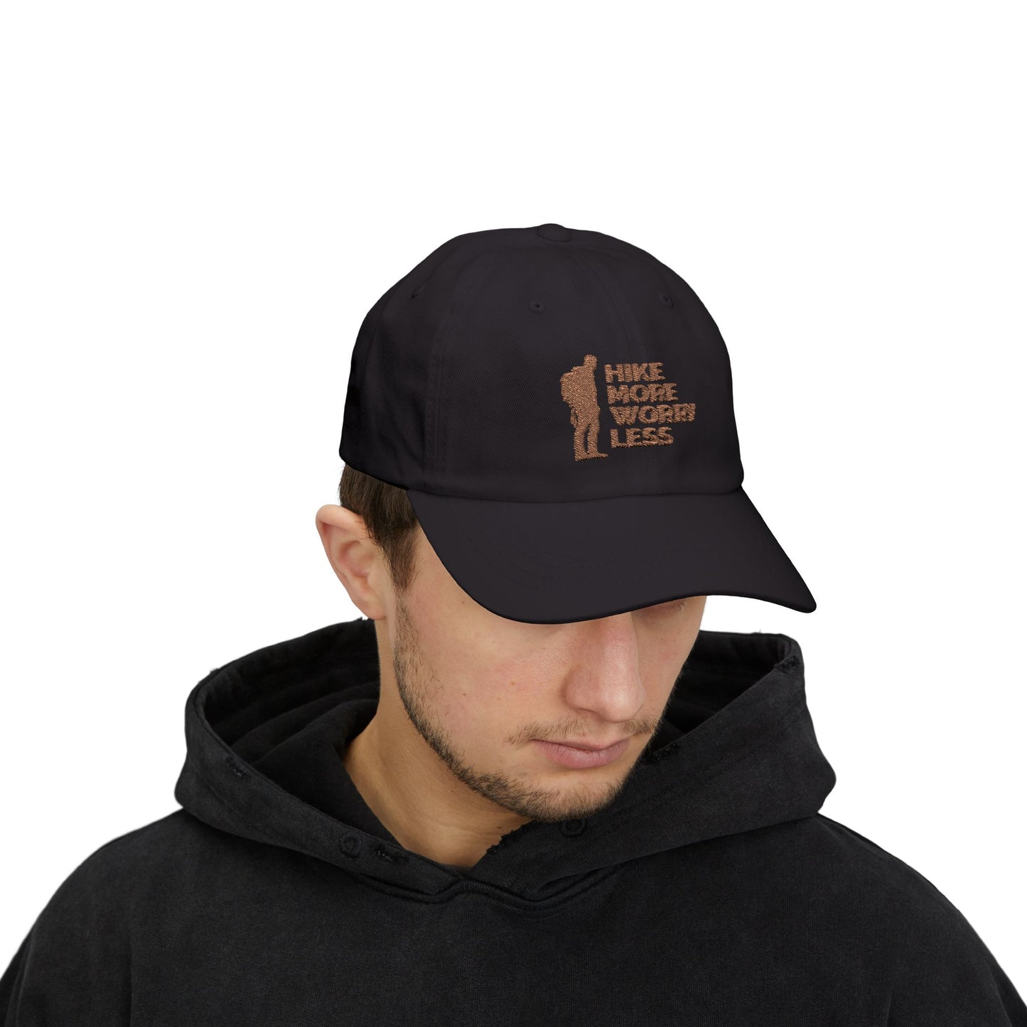 Hike More Worry Less Classic Dad Cap / embroidered