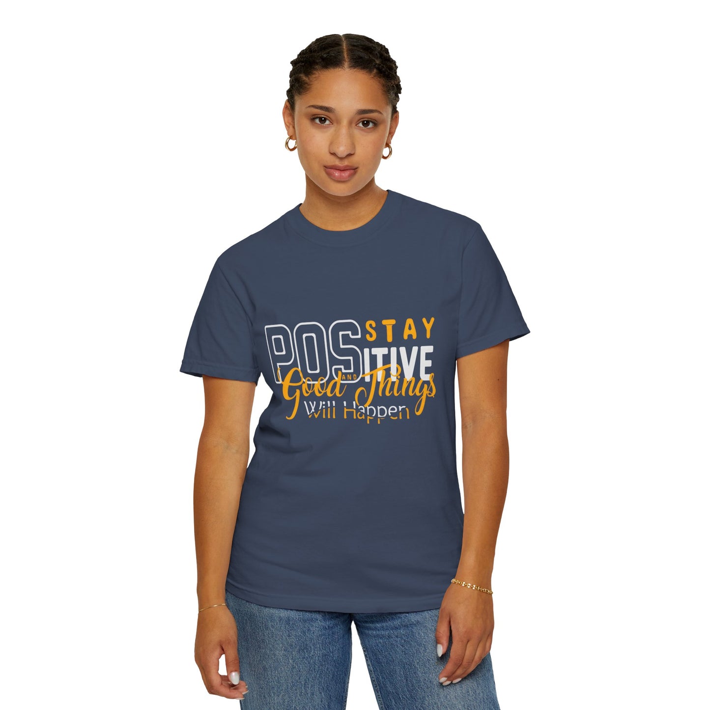 Unisex Positive Vibe T-Shirt - Stay Positive Good Things Will Happen