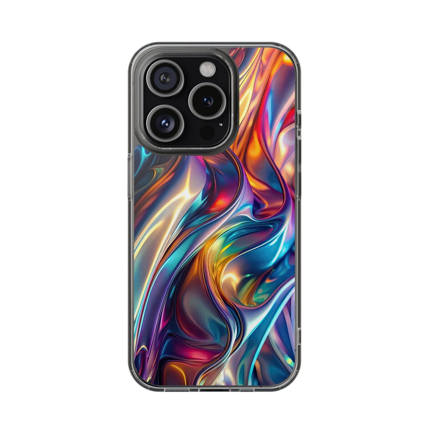 Colorful Clear Case for iPhone – Abstract Art Design