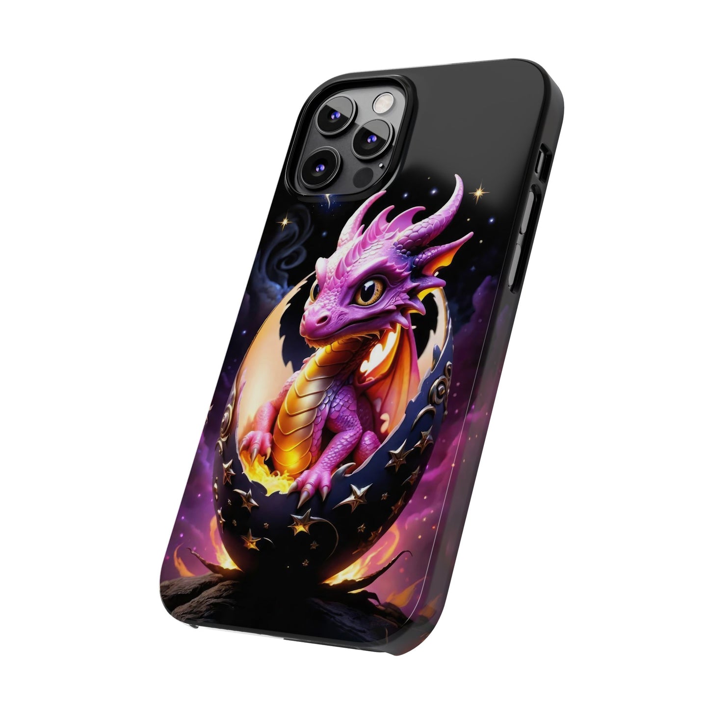 Fantasy Baby Dragon Slim Phone Case, Gift for Dragon Lovers