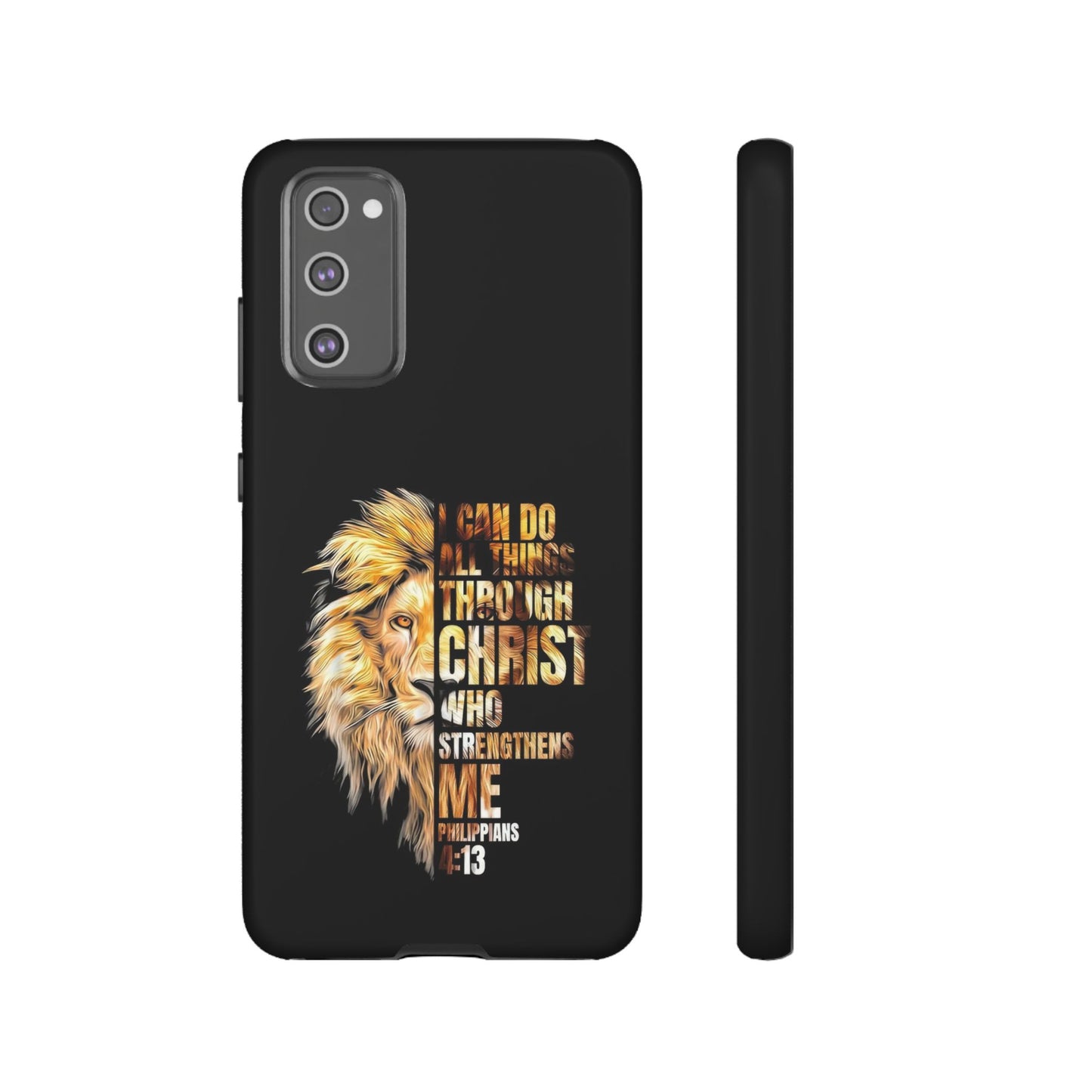 Inspirational Lion  Samsung Phone Case, Strength & Faith, Christian Accessories