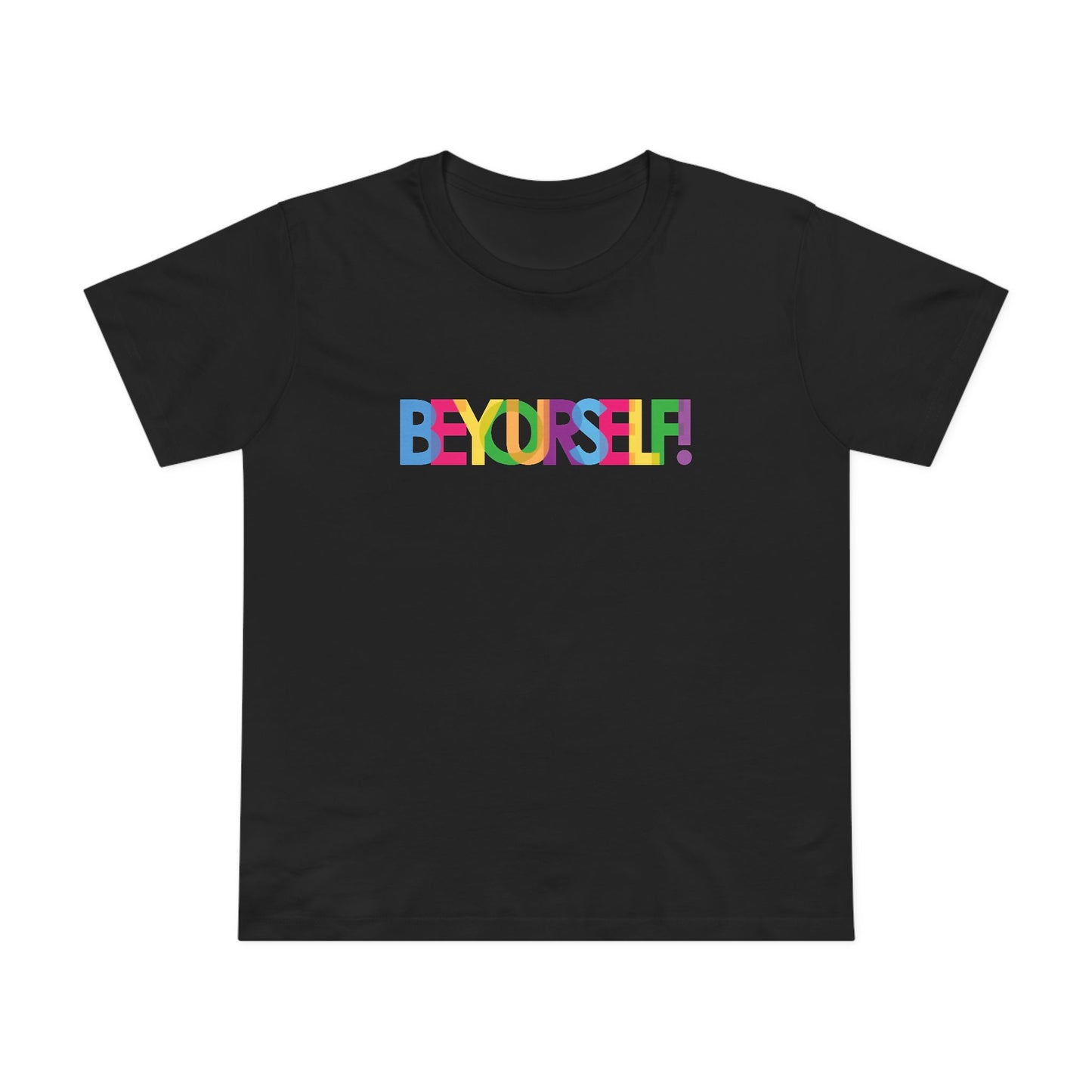 Inspirational Women’s Maple Tee - Be Yourself Graphic T-Shirt