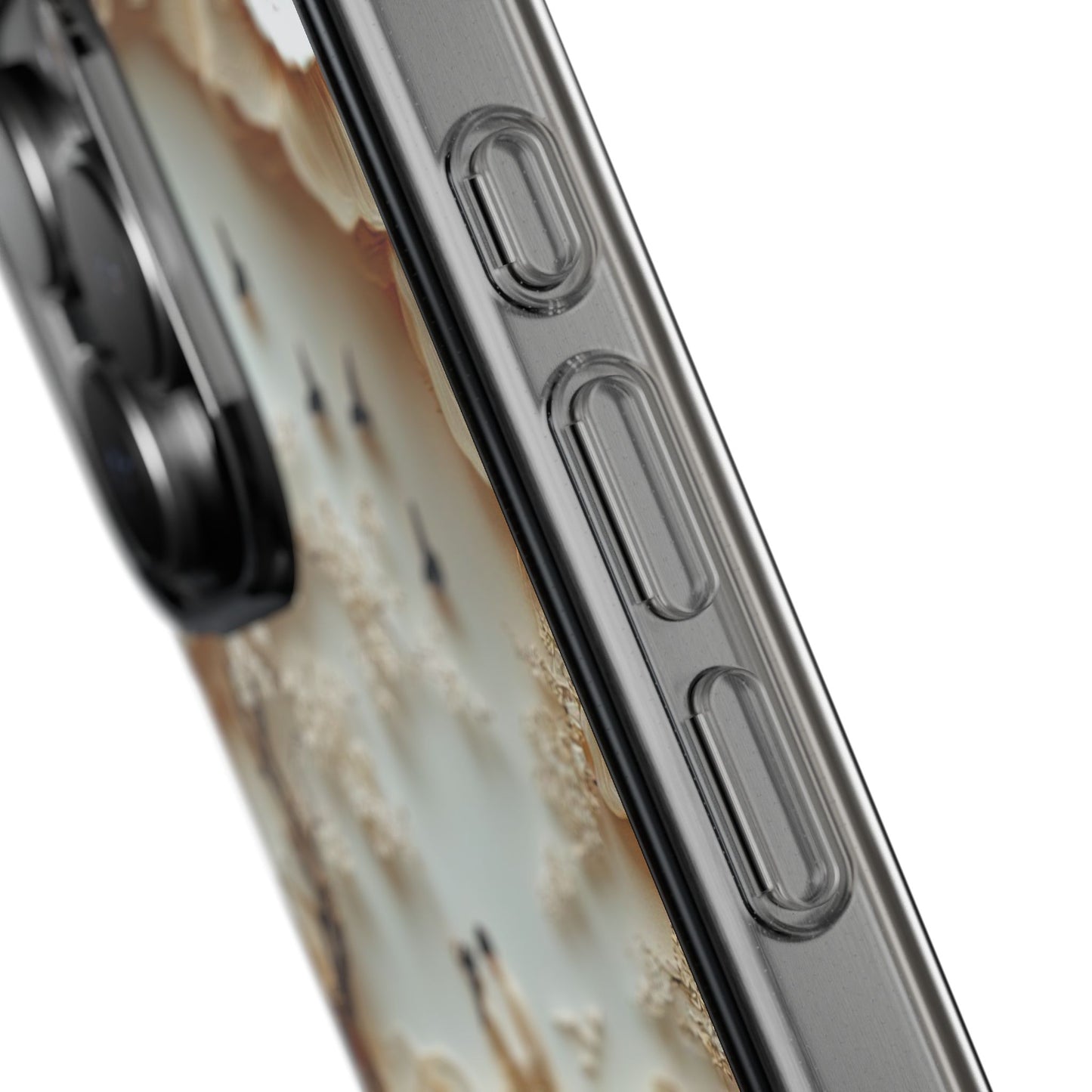 Romantic Couple 3D Effect Clear Cases,  Artistic Protective Cover