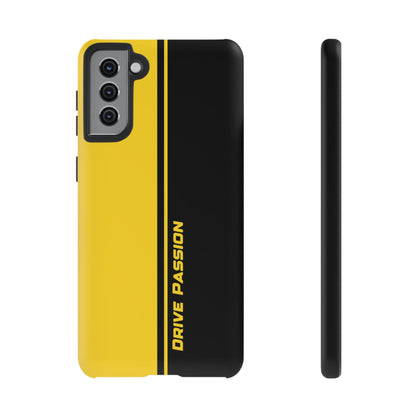 Drive Passion Tough Case – Bold Yellow & Black Design