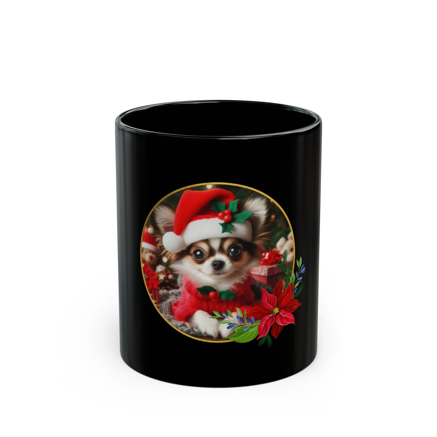 Santa Paws Black Mug - 11oz, 15oz