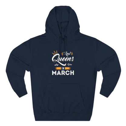 Personalized Birthday Hoodie — "Real Queens are born in ..."