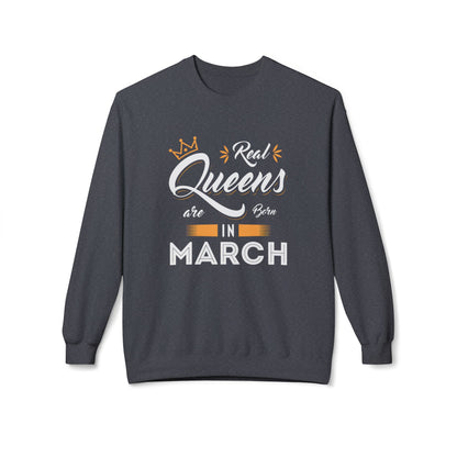 Custom Birthday Sweatshirt —"Real Queens Are Born in..." Gift for Her