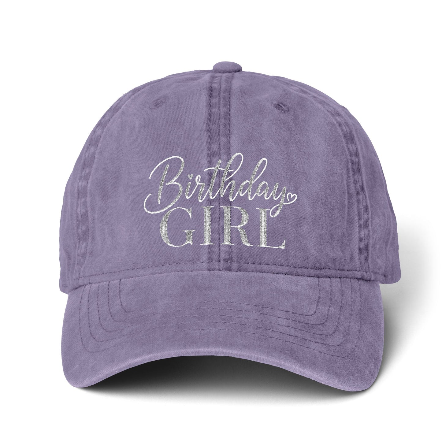 Birthday Girl Women’s Pigment-Dyed Cap – Embroidered Vintage Baseball Hat