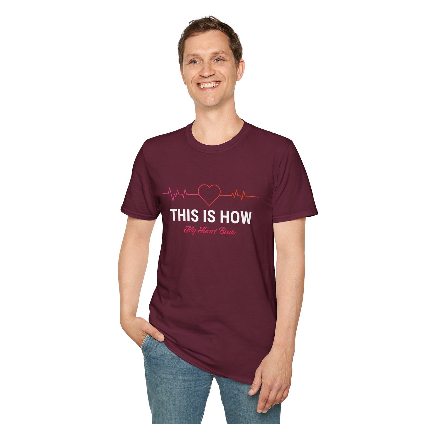 This Is How My Heart Beats Unisex Softstyle T-Shirt