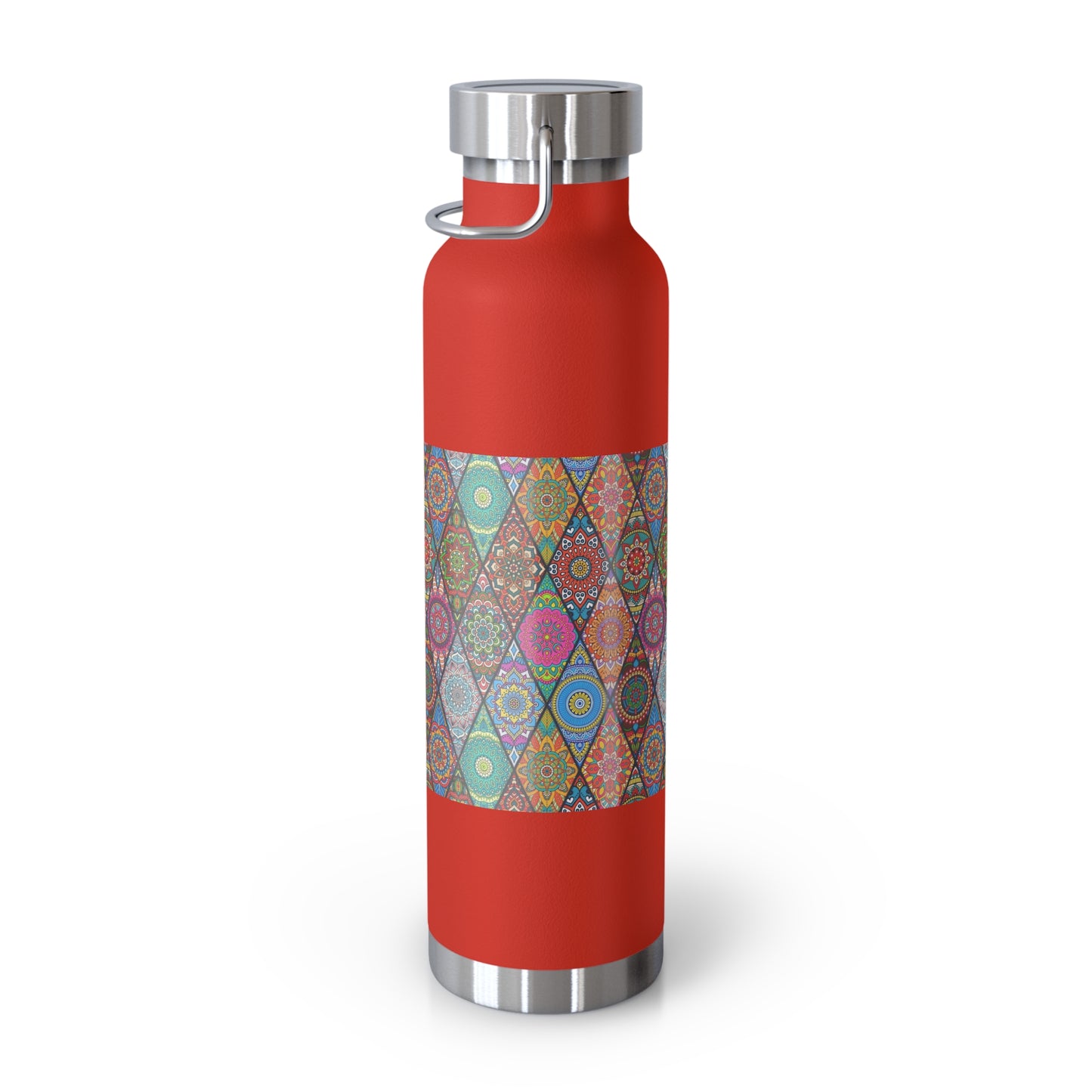 Mandala Argyle Copper Vacuum Insulated Bottle, 22oz