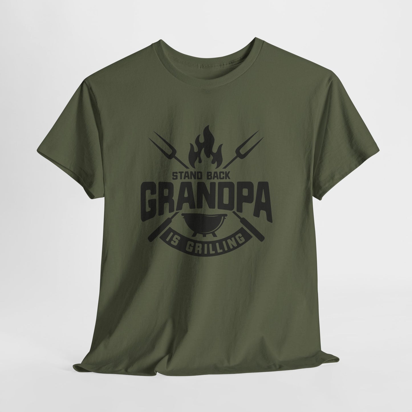 Funny Grilling Grandpa Tee - Heavy Cotton Shirt