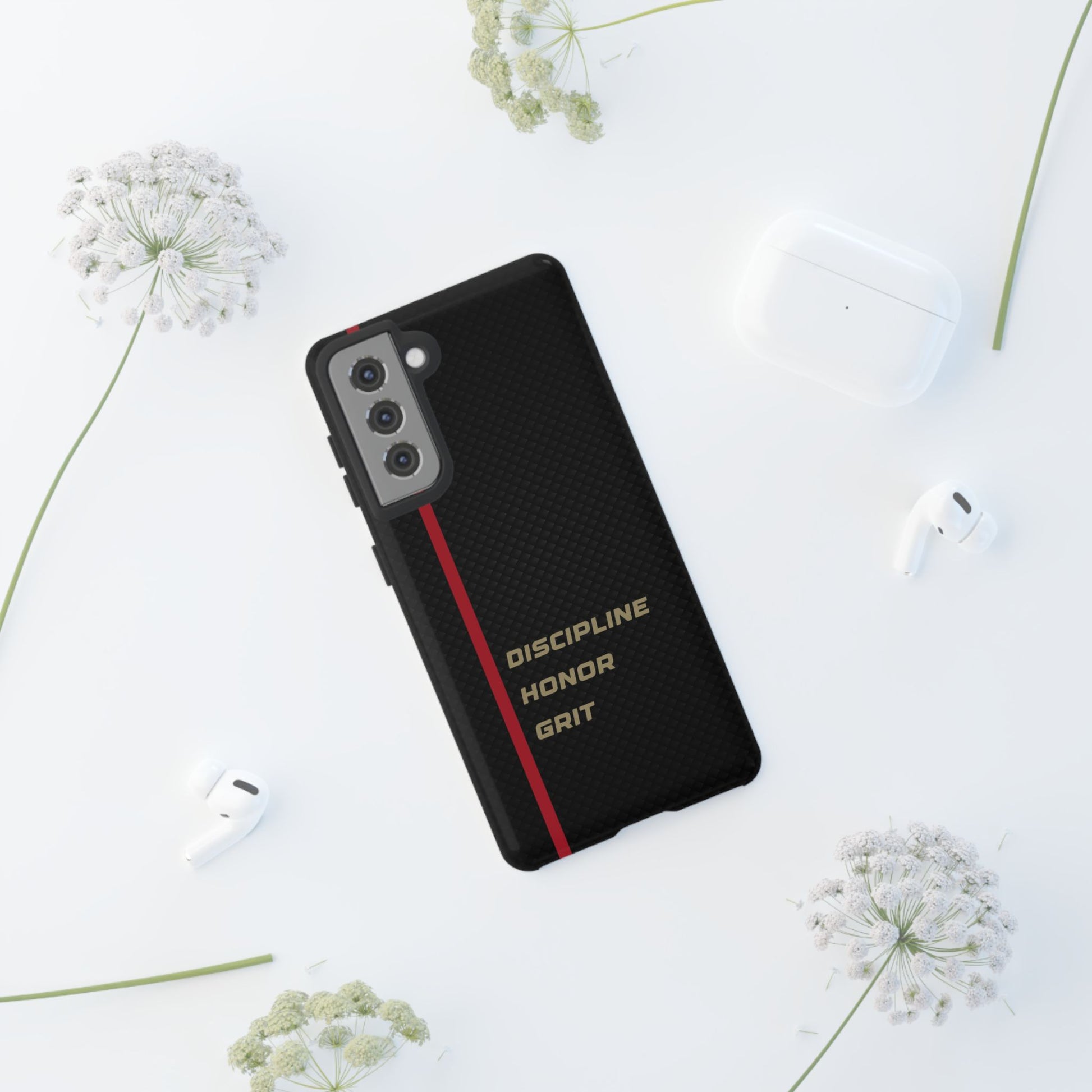 Discipline, Honor, Grit Impact-Resistant Phone Case