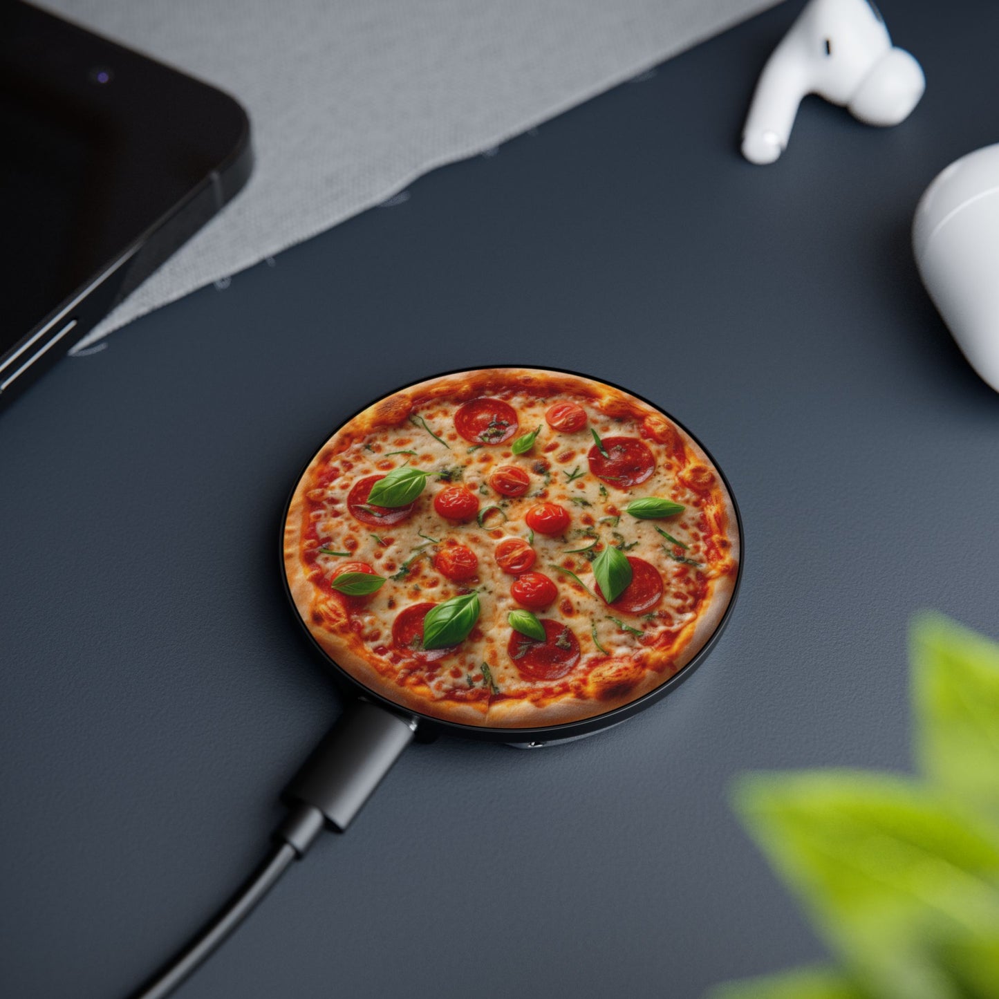 Mini Pizza Magnetic Induction Charger