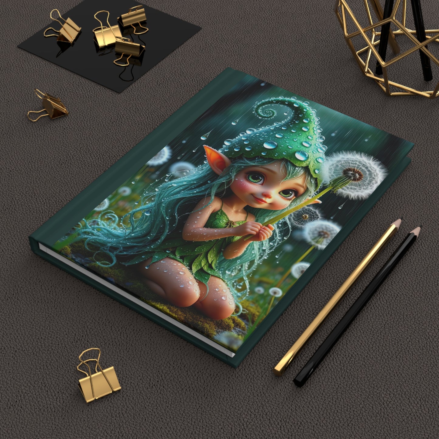 Whimsical Fairy Journal, Nature Inspired Notebook, Magic Doodle Diary