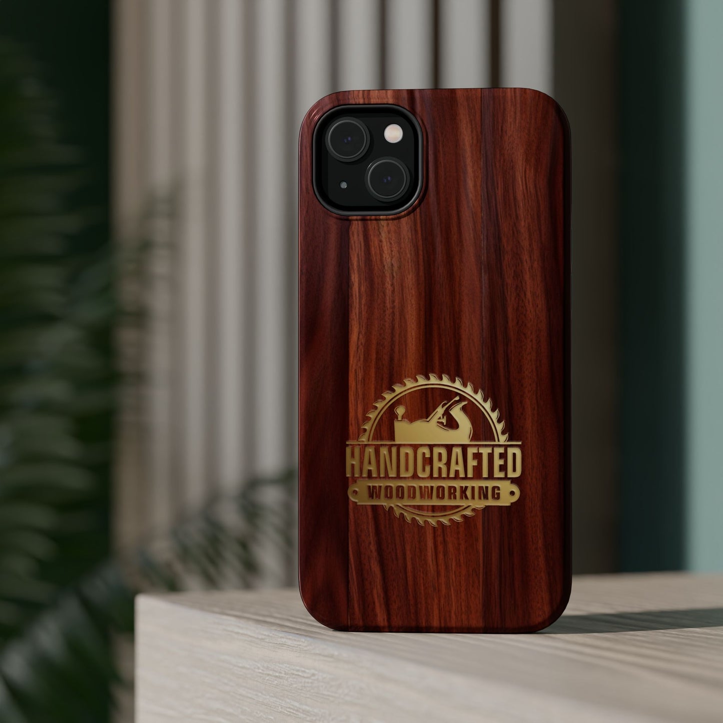 Woodworking Logo Magnetic iPhone Case