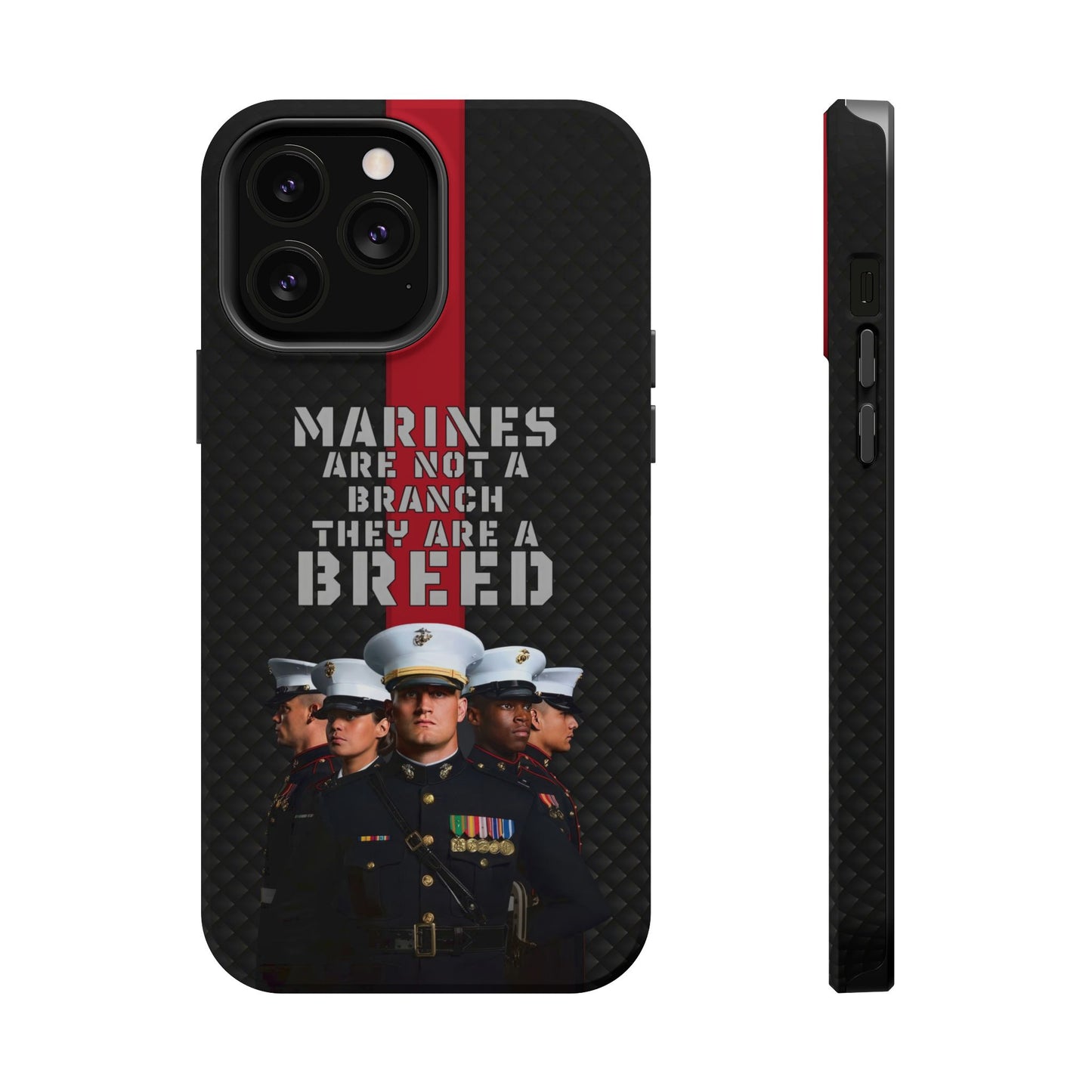 Marines Magnetic Tough Case - "Not a Branch, a Breed" Military iPhone Cover