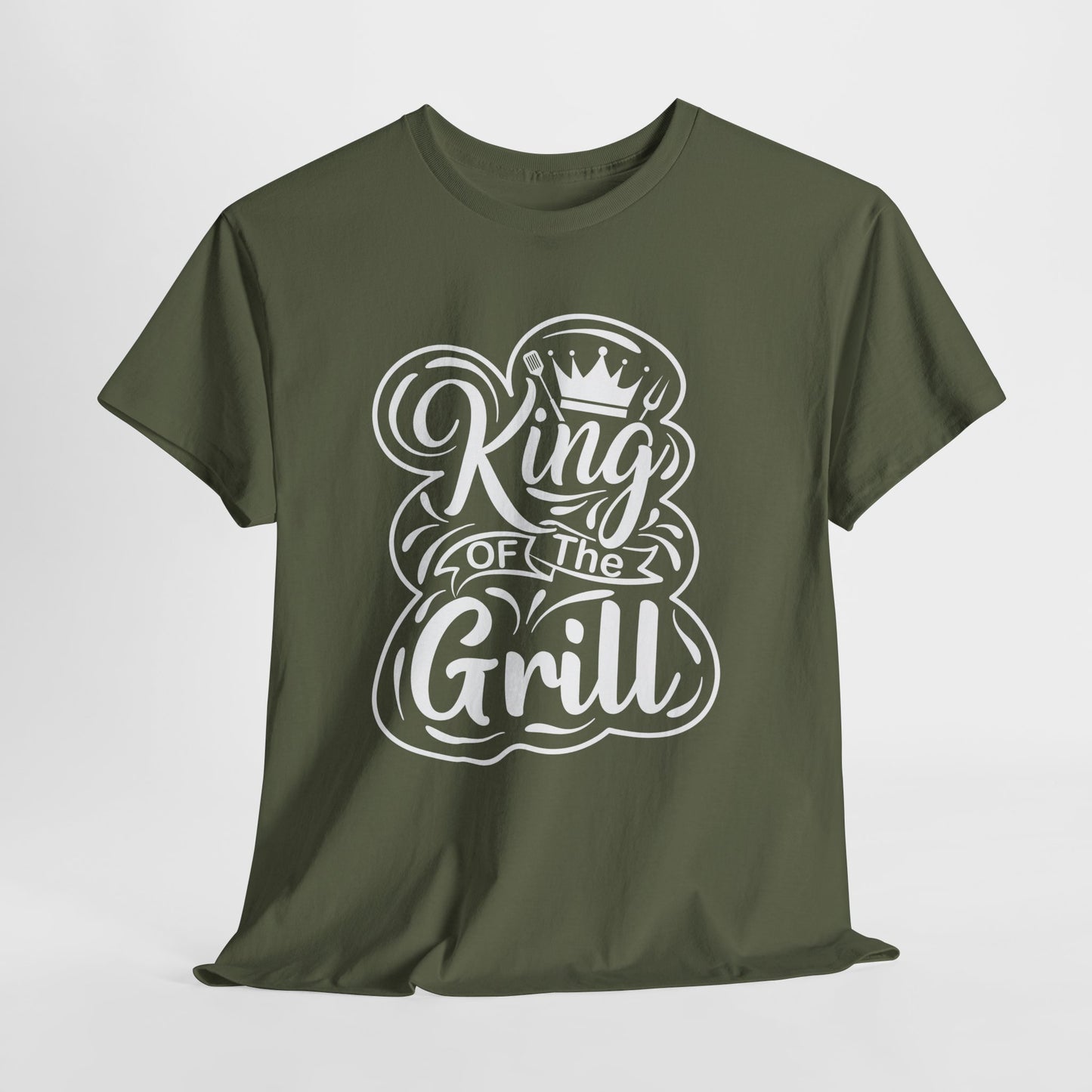 King of the Grill Heavy Cotton Tee - Perfect Gift for BBQ Lovers