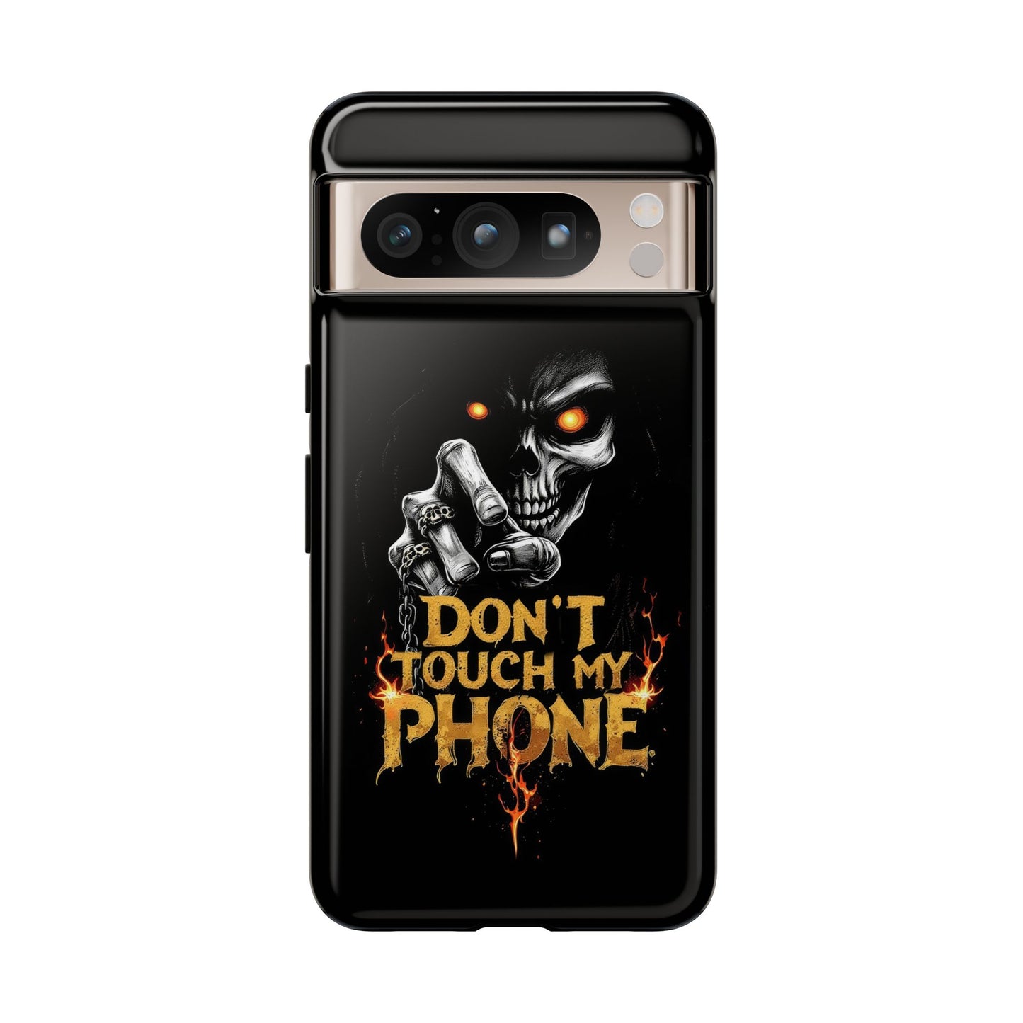 Skull Google Pixel Tough Cases, Don't Touch My Phone