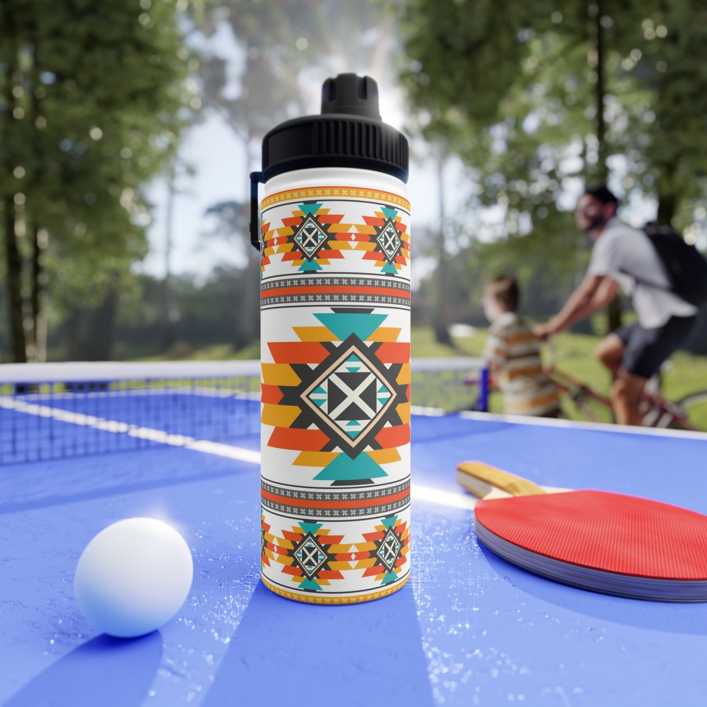 Native Harmony Stainless Steel Water Bottle, Sports Lid