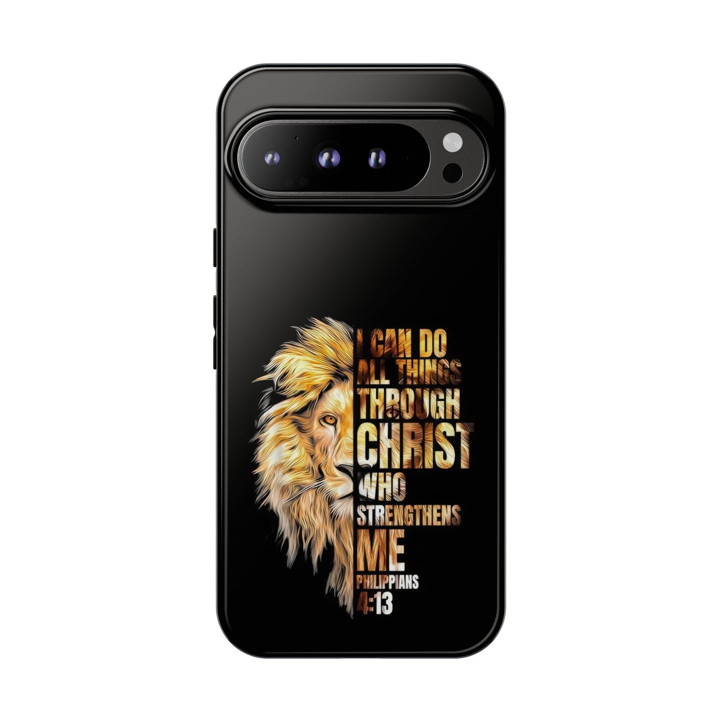 Inspirational Lion  Google Pixel Phone Case, Strength & Faith, Christian Accessories