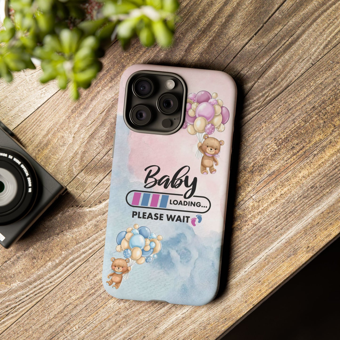 Cute Baby Loading Phone Case for iPhone - Maternity Cover for Pregnancy Reveal or Baby Shower
