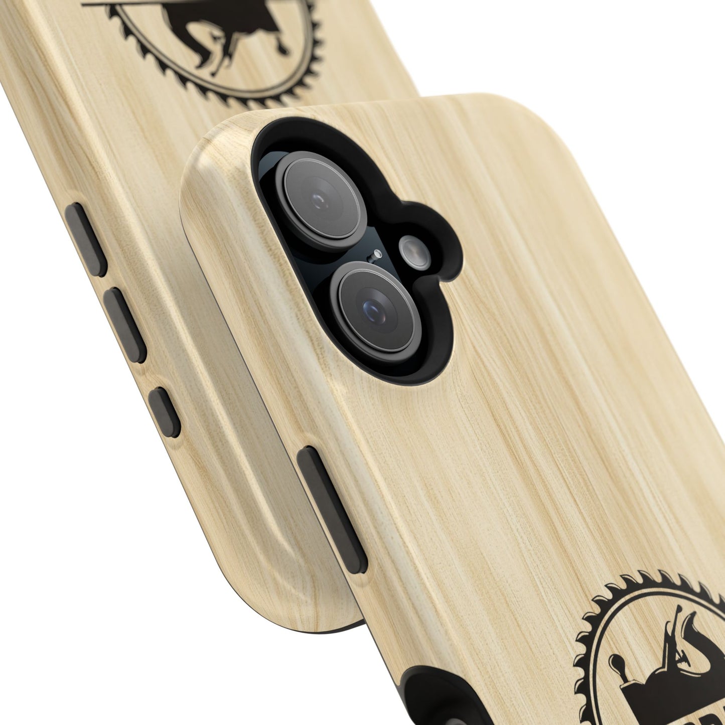 Handcrafted Woodworking Logo Magnetic Phone Cases
