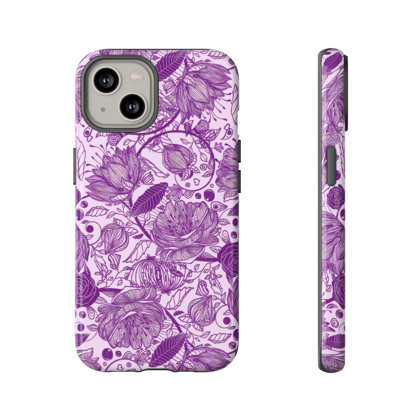 Graphical Garden: Purple Edition iPhone Tough Cases