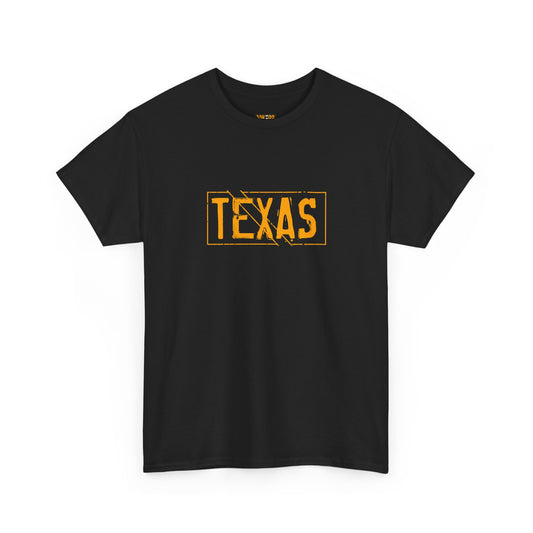 Texas Pride Unisex Heavy Cotton Tee - Casual Black T-Shirt for Texans