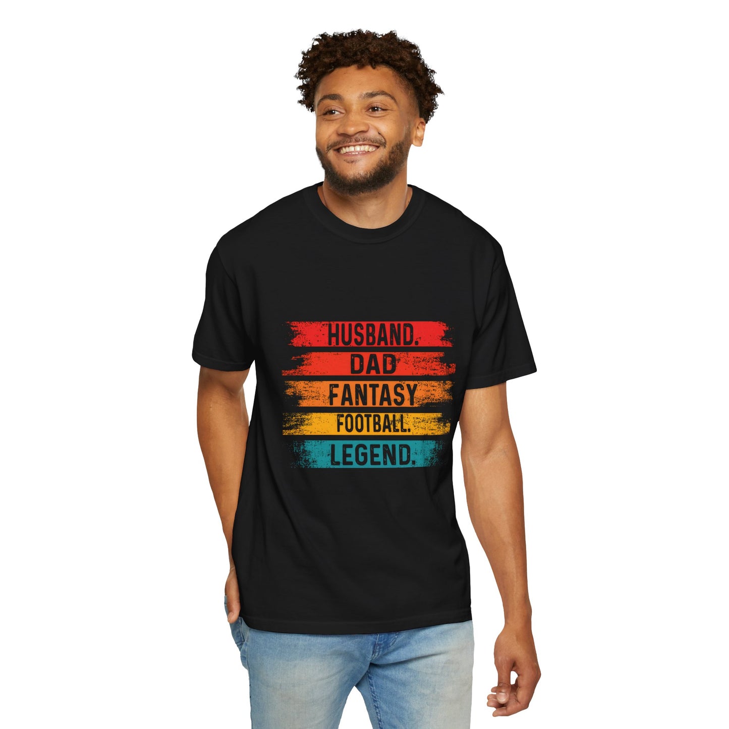 Fantasy Football Legend T-Shirt for Dads - Unisex Garment-Dyed Tee