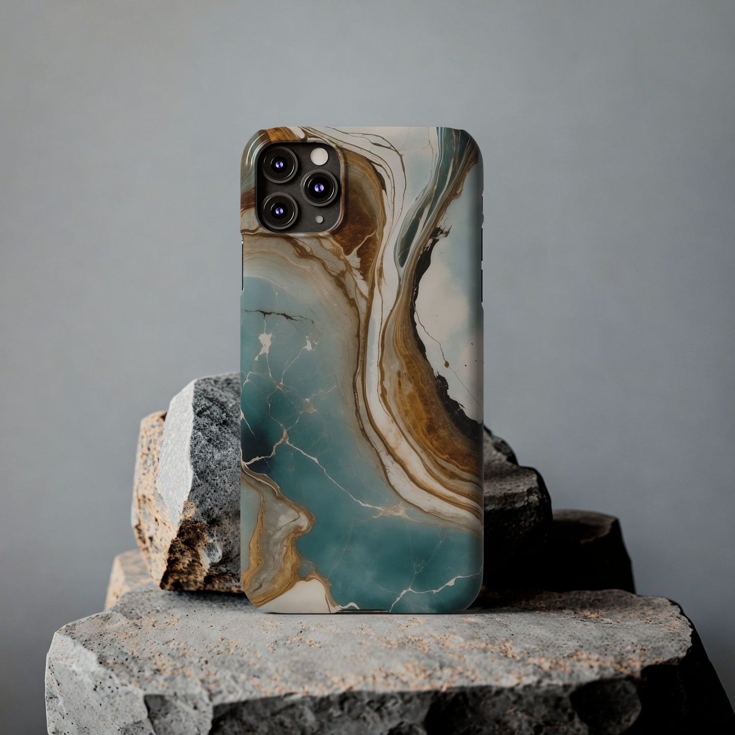 Marble Slim Phone Case, Stylish Protective Cover