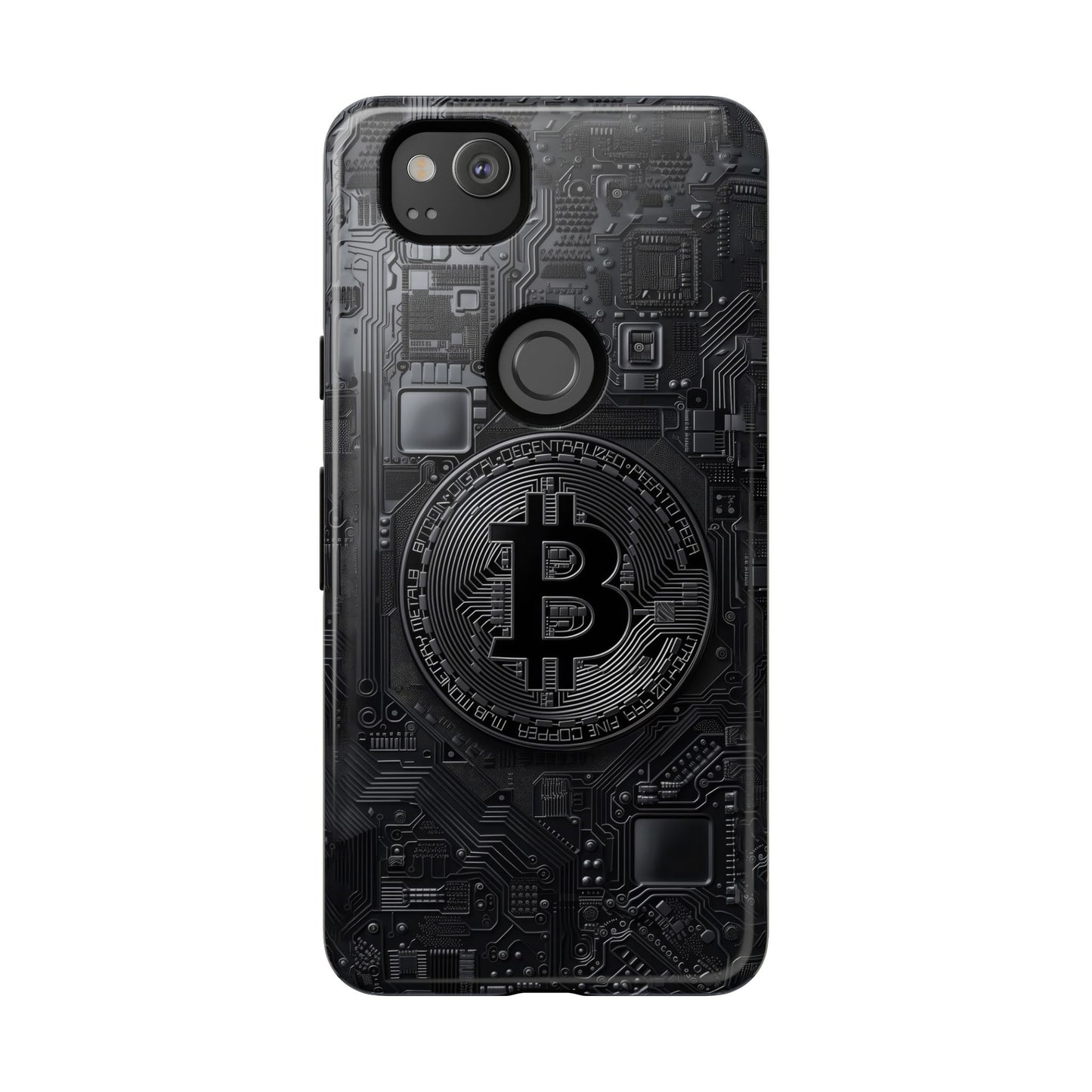 Bitcoin Google Pixel Tough Phone Case, Cryptocurrency Protection Cover