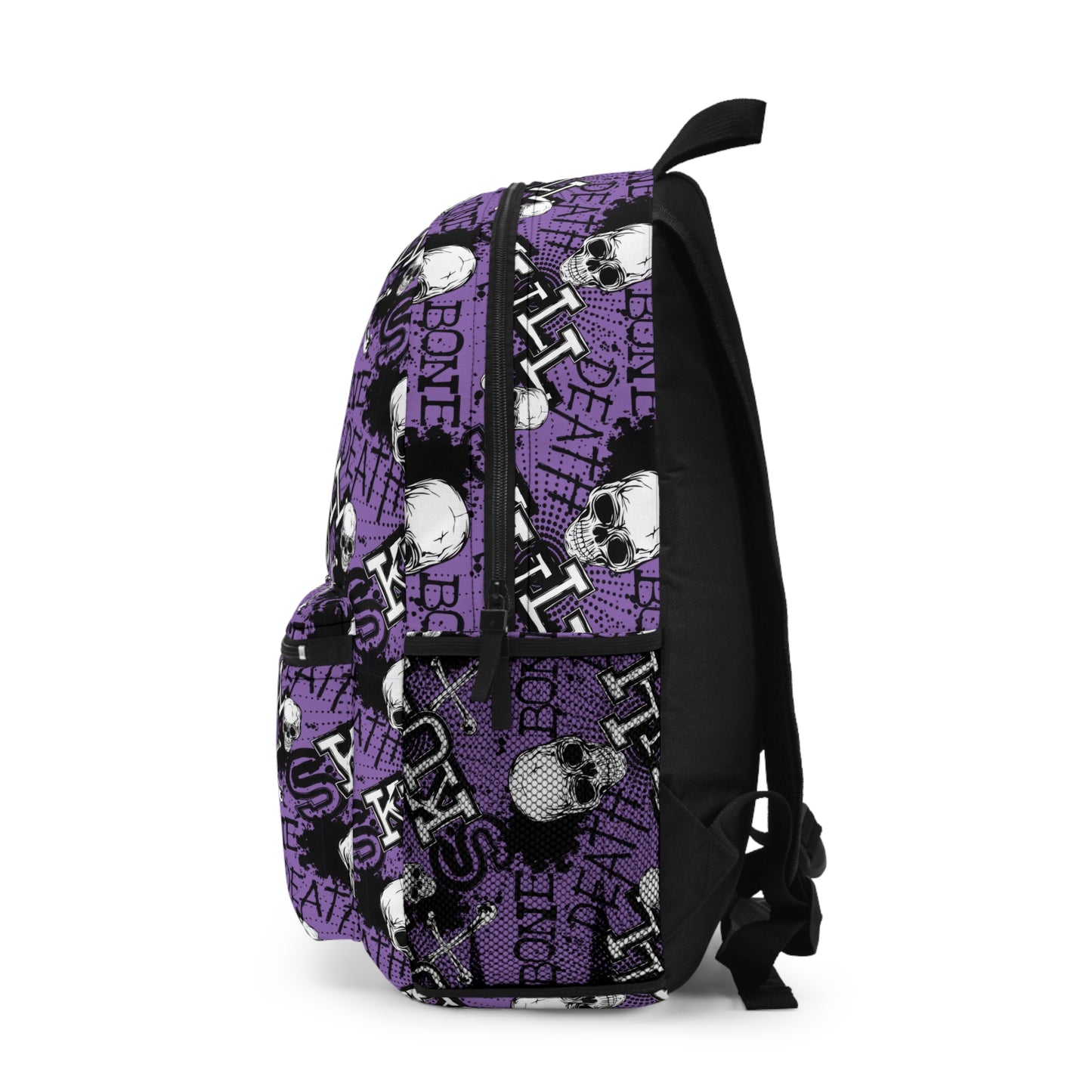 Skulls Minimalist Backpack Purple