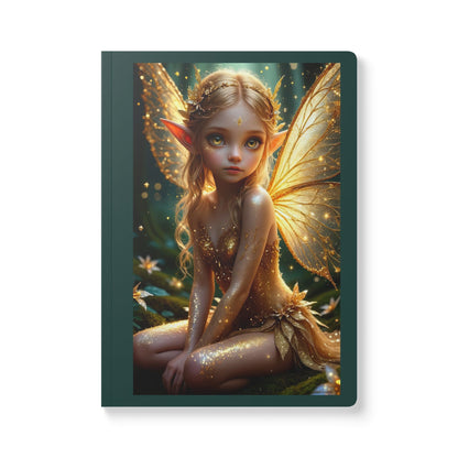 Enchanted Fairy Softcover Journal, Dream Journal, Inspirational Notebook, Gifts for Writers, Fantasy Art Stationery