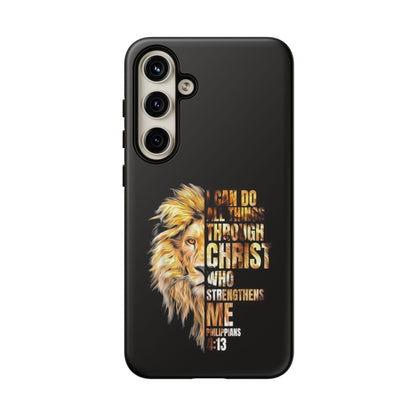Inspirational Lion  Samsung Phone Case, Strength & Faith, Christian Accessories