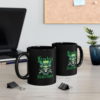 Fearless Pirates United Black Mug - 11oz, 15oz
