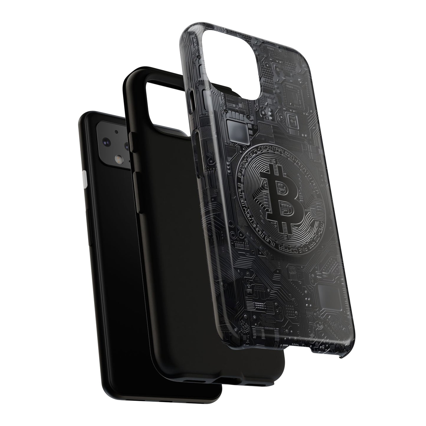 Bitcoin Google Pixel Tough Phone Case, Cryptocurrency Protection Cover