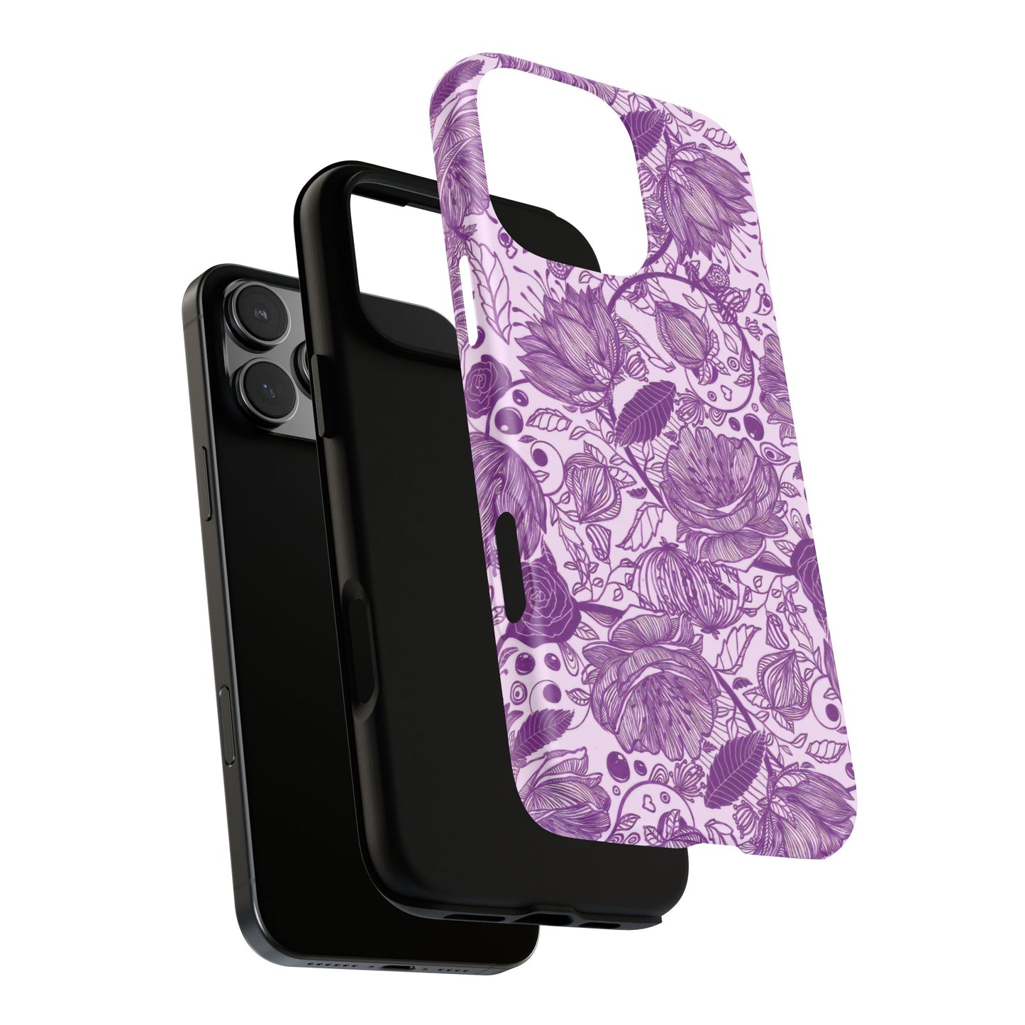 Graphical Garden: Purple Edition iPhone Tough Cases