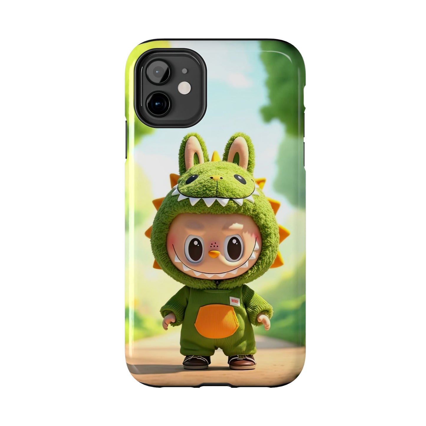 The Monsters Tough Case for iPhone Models – Playful Dinosaur Design, Dual Layer Protective Cover, Fun Mobile Accessory