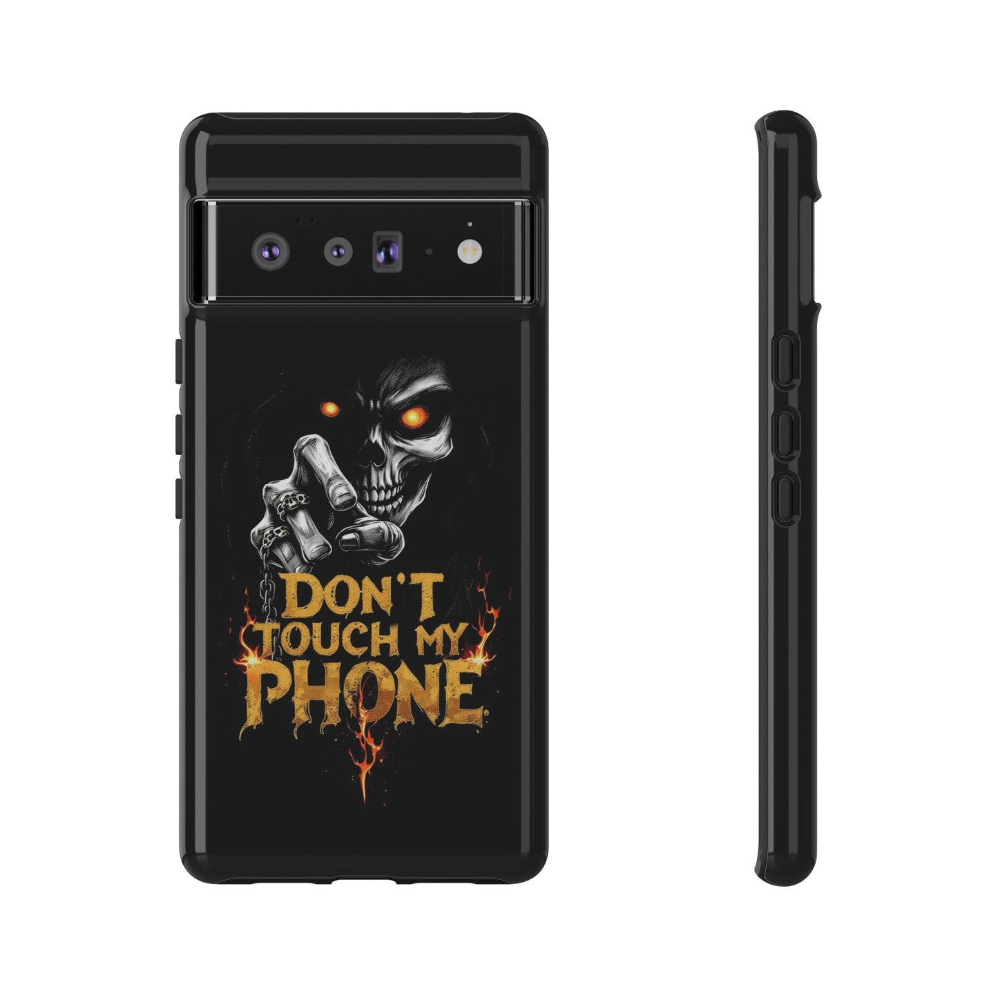 Skull Google Pixel Tough Cases, Don't Touch My Phone