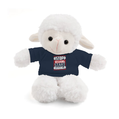 Stuffed Animal Toy with Tee Shirt, Motivational Plush Toy