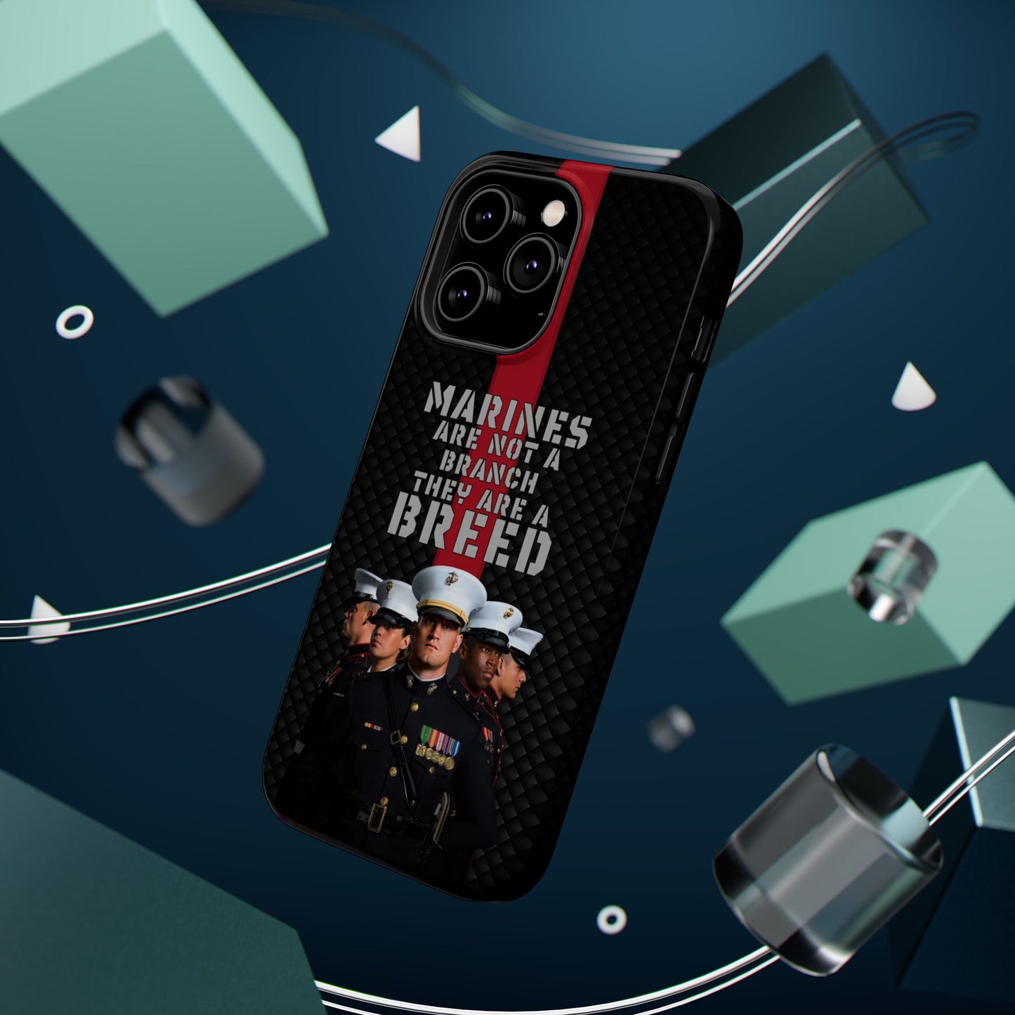 Marines Magnetic Tough Case - "Not a Branch, a Breed" Military iPhone Cover