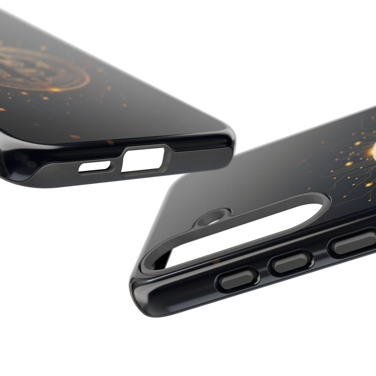 Bitcoin Samsung Tough Case for Smartphones, Crypto Lover Phone Accessory