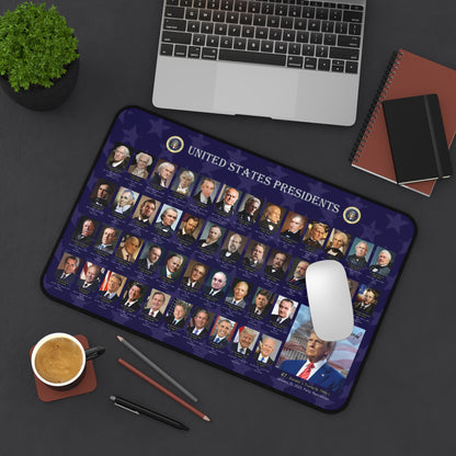 Educational Desk Mat, United States Presidents 2025