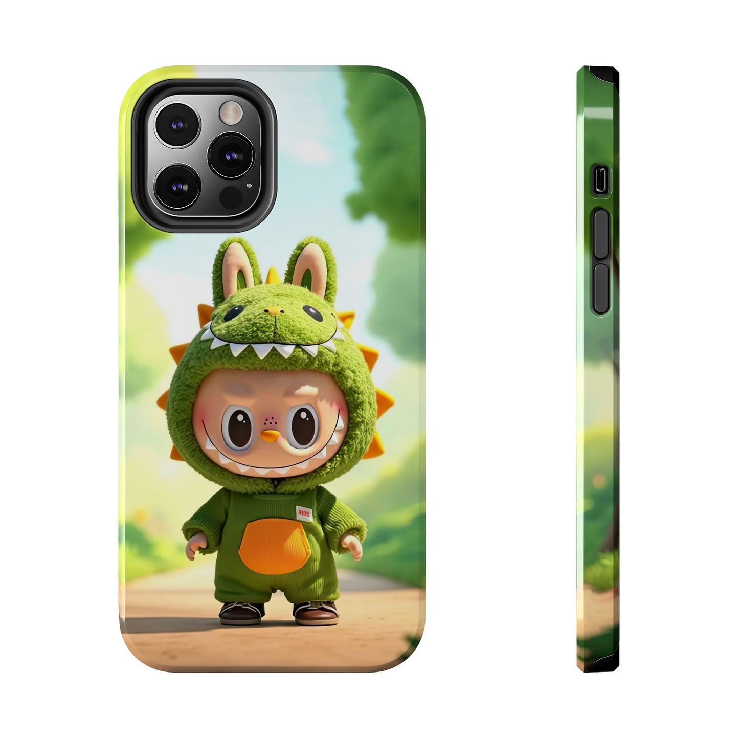 The Monsters Tough Case for iPhone Models – Playful Dinosaur Design, Dual Layer Protective Cover, Fun Mobile Accessory