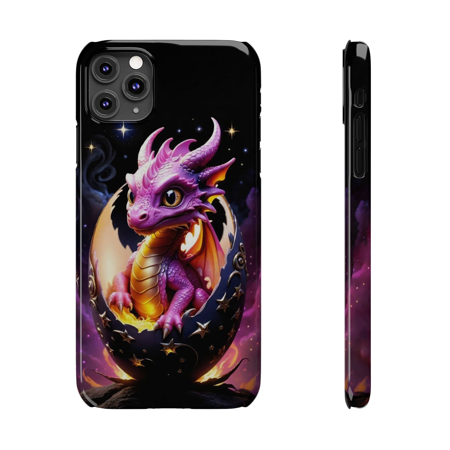 Fantasy Baby Dragon Slim Phone Case, Gift for Dragon Lovers