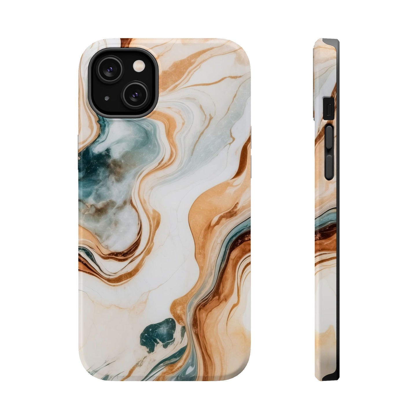 Stylish Magnetic Phone Cases, Abstract Marble Design for Everyday Use