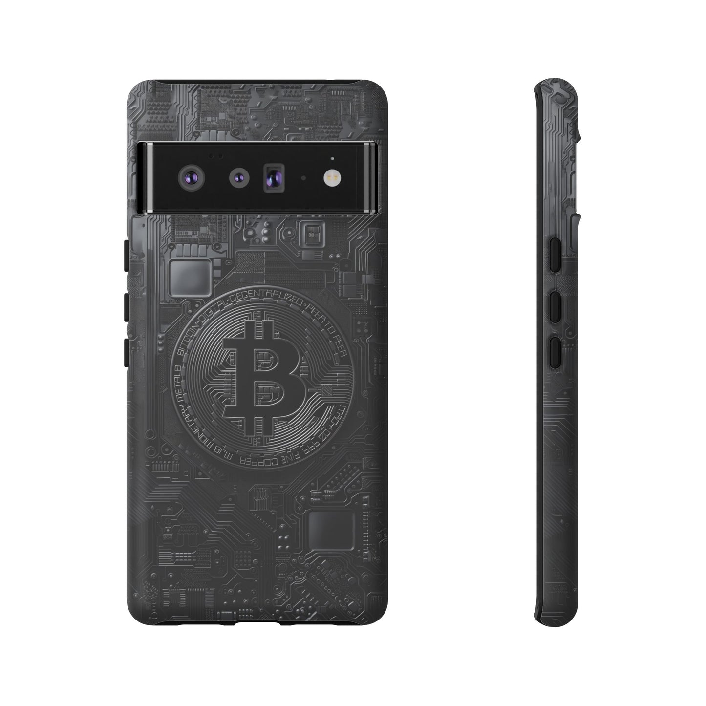 Bitcoin Google Pixel Tough Phone Case, Cryptocurrency Protection Cover