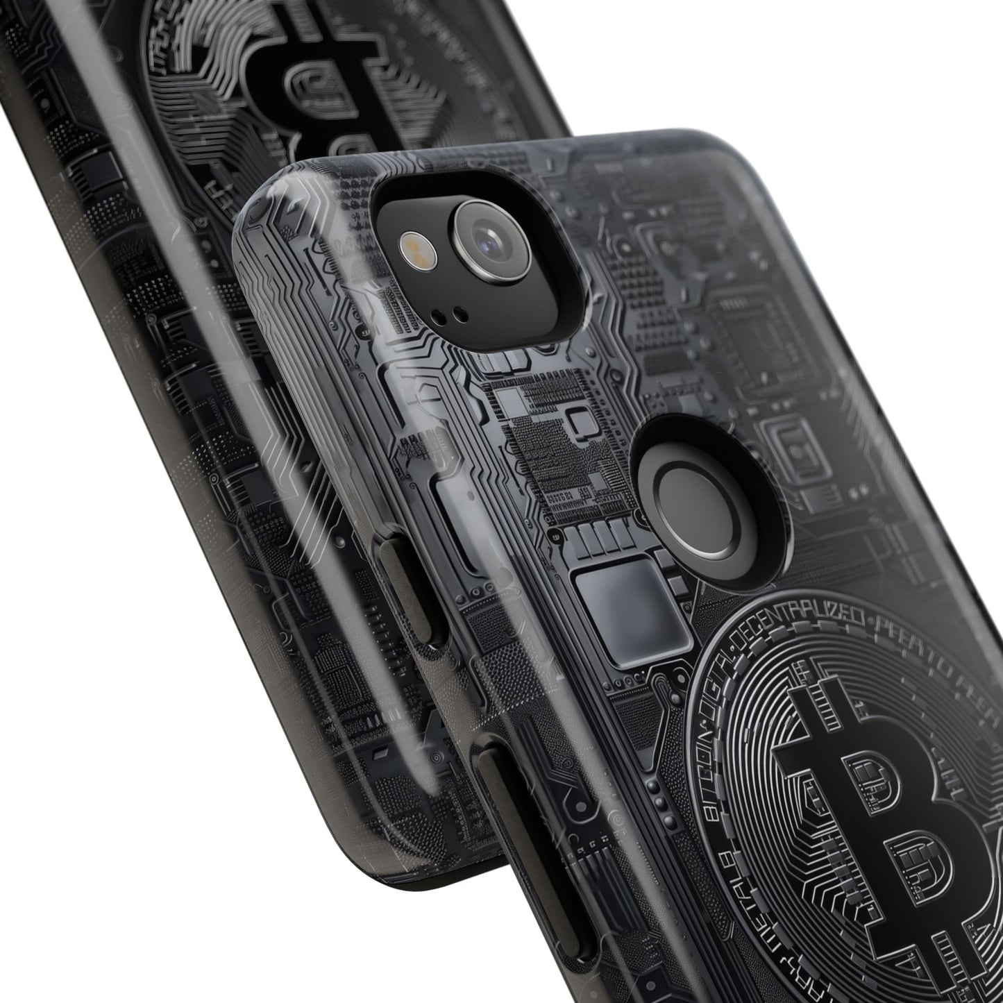 Bitcoin Google Pixel Tough Phone Case, Cryptocurrency Protection Cover