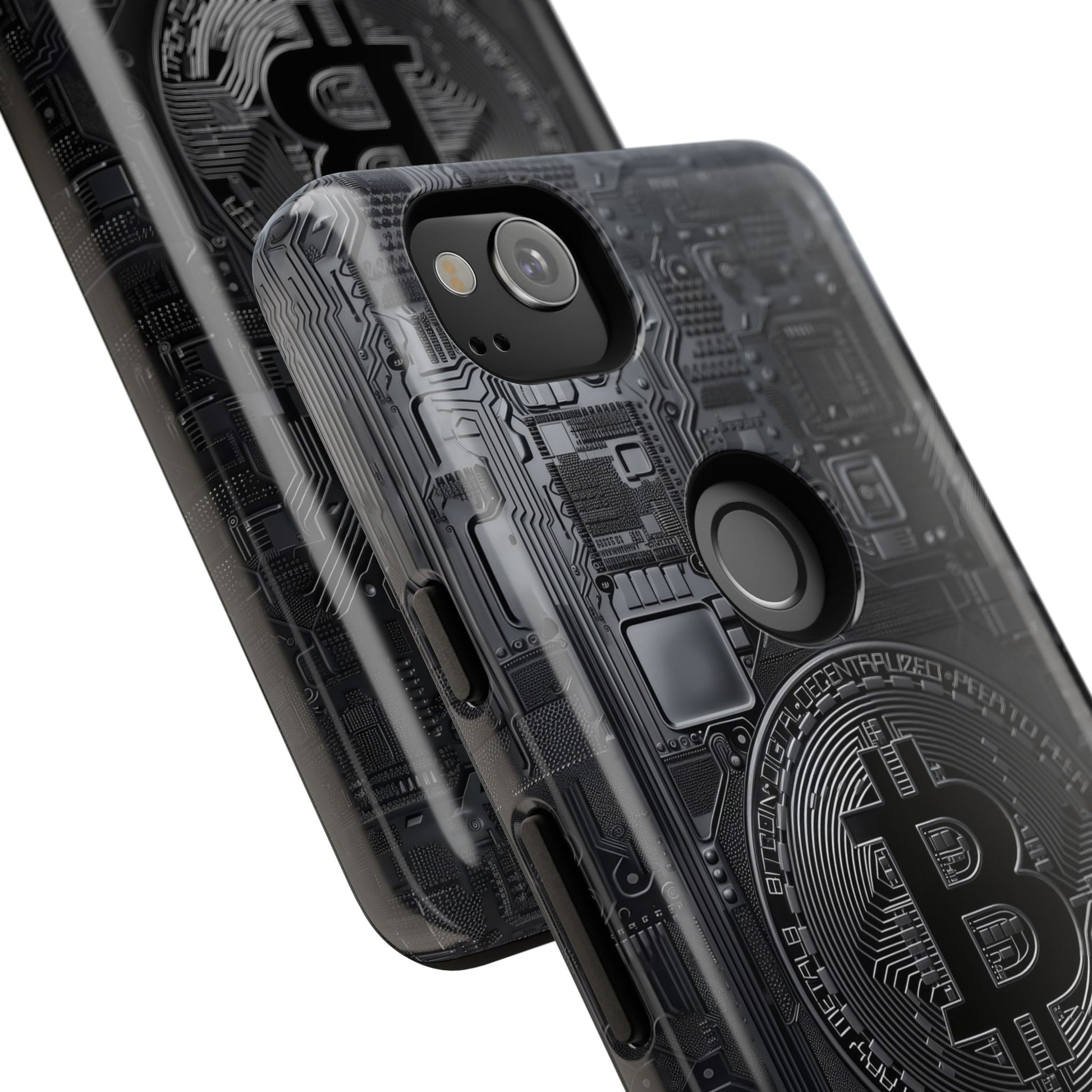 Bitcoin Google Pixel Tough Phone Case, Cryptocurrency Protection Cover